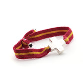 NICO - customizable silver cross spain bracelet 15mm